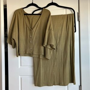 Bohme shirt & skirt set